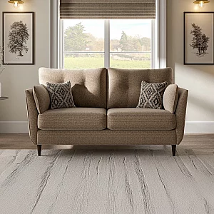 Capri Caramel Fabric 3 Seater Sofa