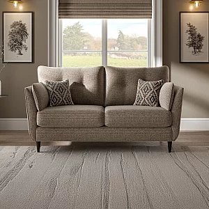 Capri Mushroom Fabric 3 Seater Sofa