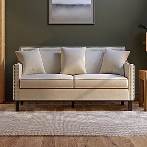 Chartwell Ivory Linen 3 Seater Sofa