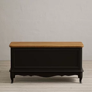 Chateau Noir Oak and Black Painted Blanket Box