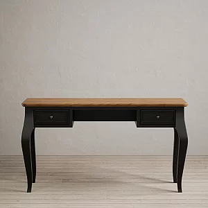 Chateau Noir Oak and Black Painted Computer Desk
