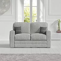 Madden Light Grey Fabric Two Seater Sofa