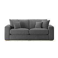 Milan Grey Fabric 4 Seater Sofa