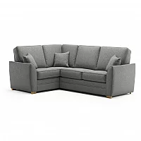 Bella Grey Fabric Large Left Hand Facing Corner Sofa