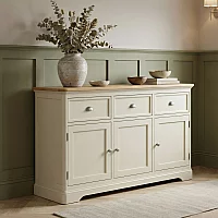Madley Oak and Cream Painted Large Sideboard