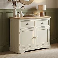 Madley Oak and Cream Painted Small Sideboard