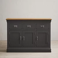 Charwood Oak and Charcoal Painted Large Sideboard