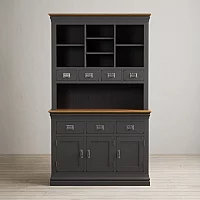 Charwood Oak and Charcoal Painted Large Dresser
