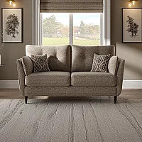 Capri Mushroom Fabric 3 Seater Sofa