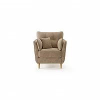 Capri Caramel Boucle Fabric Armchair