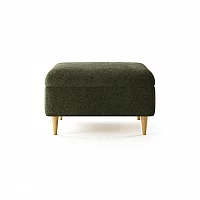 Capri Emerald Boucle Fabric Footstool