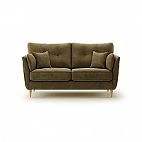 Capri Sage Chenille Fabric 3 Seater Sofa