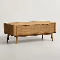 Rosa Solid Oak 4 Drawer Storage Coffee Table