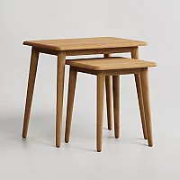 Rosa Solid Oak Nest of Tables