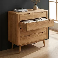 Rosa Solid Oak 2 Over 3 Chest of Drawers