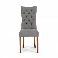 Francois Grey Set of 2 Fabric Dining Chairs