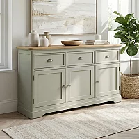 Brampton Soft Green Painted Large Sideboard