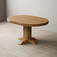 Extending Helmsley Oak Pedestal Dining Table