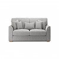Jasper SIlver Chenille Fabric 3 Seater Sofa