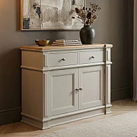 Lawson Oak and Soft White Painted Small Sideboard