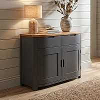 Bradwell Oak and Charcoal Painted Small Sideboard