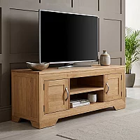 Tilt 100 Solid Oak Super Wide TV Cabinet