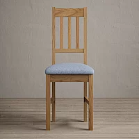 York 120cm Solid Oak Dining Table with 4 Charcoal Grey York Chairs and 1 Oak Bench