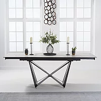 Extending Blenheim 180cm White Ceramic Dining Table