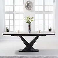 Extending Jacob 180cm White Ceramic Dining Table
