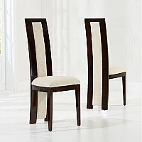 Carvelle 160cm White Pedestal Marble Dining Table with 4 Brown Novara Chairs