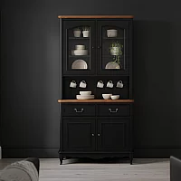 Chateau Noir Oak and Black Painted Small Dresser