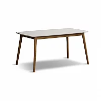 Sabrina 150cm Solid Oak and Signal White Painted Dining Table