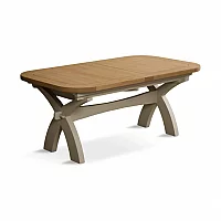 Extending Stoneleigh 180cm Oak and Cream Painted Dining Table