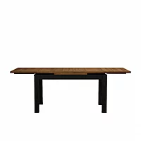 Extending Romney 140cm Oak and Black Painted Dining Table