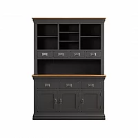 Bennett Oak and Charcoal Painted Large Dresser