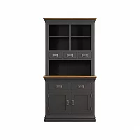Bennett Oak and Charcoal Painted Small Dresser