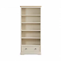 Ashton Oak and Cream Painted Tall Bookcase