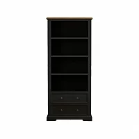 Marden Oak and Black Painted Tall Bookcase