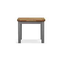 Extending Romney 90cm Oak and Light Grey Painted Dining Table
