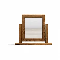 Harleston Rustic Solid Oak Swivel Dressing Table Mirror