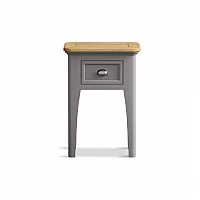 Ashton Oak and Light Grey Painted 1 Drawer Bedside