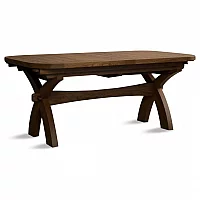 Extending Stoneleigh 180cm Rustic Solid Oak Dining Table