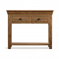 Hulbury Rustic Solid Oak Console Table