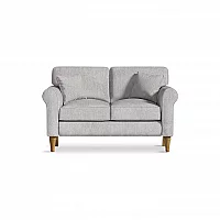Devonshire Light Grey Fabric Two Seater Sofa