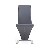 Marino Z Grey Faux Leather Dining Chairs Pair