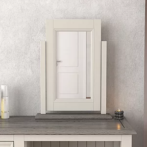 Dartmouth Oak and Soft White Painted Dressing Table Mirror