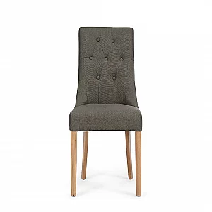 Beatrix Grey Set of 2 Fabric Dining Chairs