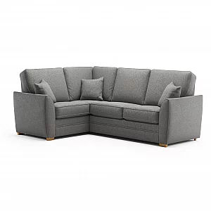 Bella Grey Fabric Large Left Hand Facing Corner Sofa