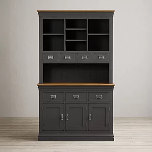 Charwood Oak and Charcoal Painted Large Dresser