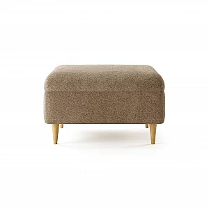 Capri Caramel Boucle Fabric Footstool